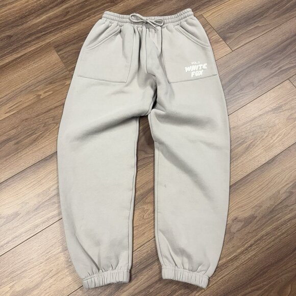 White Fox Pants - White Fox Vol 3 Sweatpants Joggers Womens Large Greige